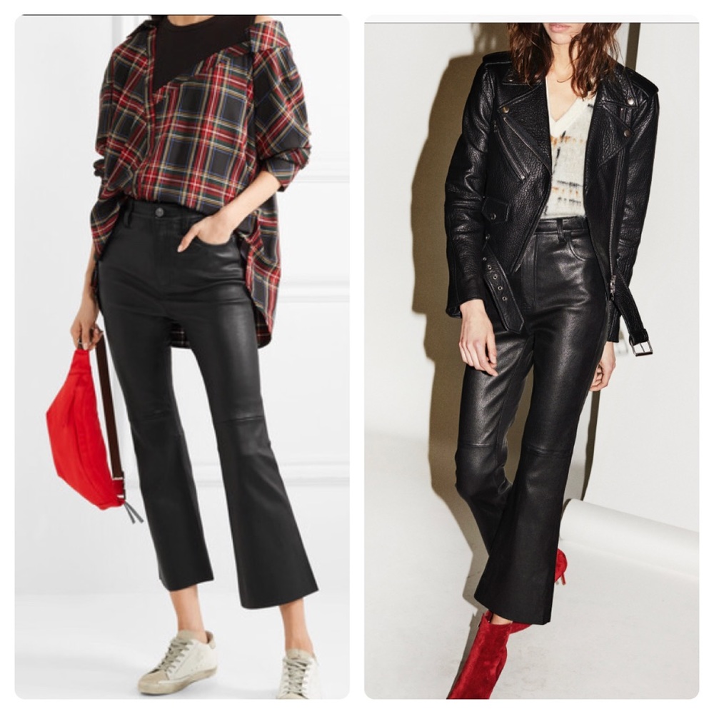 Current/Elliot high waist leather kick pants NWT - Picture 2 of 8